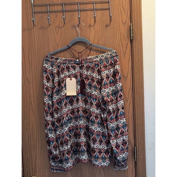Cowgirl Legend Western Top Women's Medium Multicolor Bohemian Blouse NWOT - Picture 1 of 7